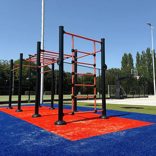 Multifunctionele sportzone tussen de hockeyvelden op Sportpark Middenmeer