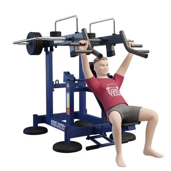 Line Bench Press Incline Bench Press 45° | 135 kg Gewichten | Light Line