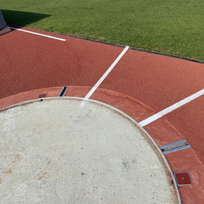 Grondpot voor discus- en kogelstootring
