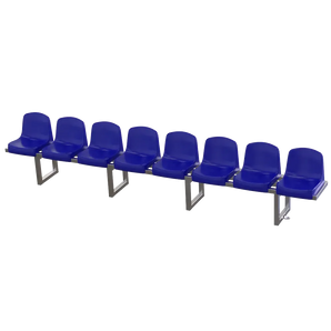 Veldbank vast | Met kuipstoelen