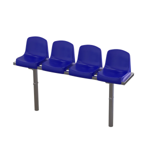 Veldbank vast | Met kuipstoelen
