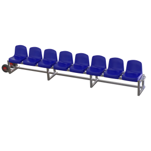 Veldbank verrijdbaar | Met kuipstoelen