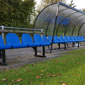 Veldbank vast | Met kuipstoelen